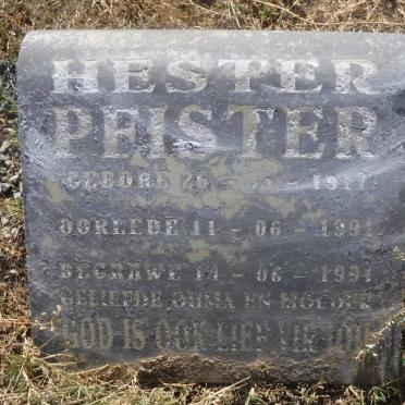 PEISTER Hester 1917-1991