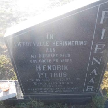 PIENAAR Hendrik Petrus 1952-1996