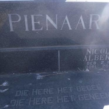 PIENAAR Nicolaas Albertus 1953-1981