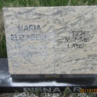 PIENAAR Maria Elizabeth 1916-2002