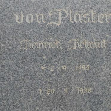 PLASTER Heinrich Helmud, von 1955-1988