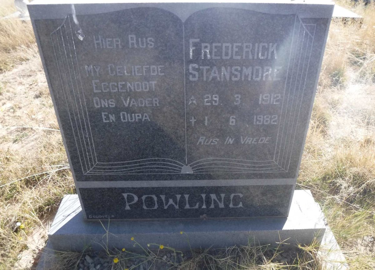POWLING Frederick Stansmore 1912-1982