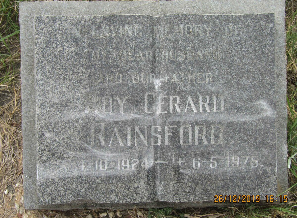 RAINSFORD Roy Gerard 1924-1975