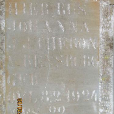 RENSBURG Johanna J.J. Theron, v. -1924