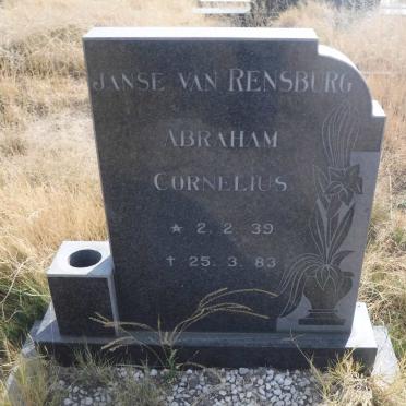 RENSBURG Abraham Cornelius, Janse van 1939-1983