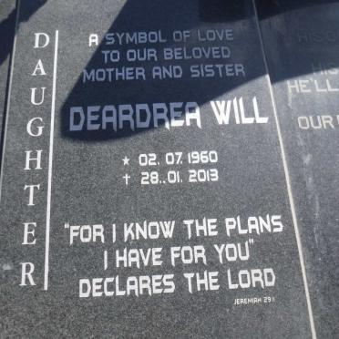 RICE Deardrea Will 1960-2013