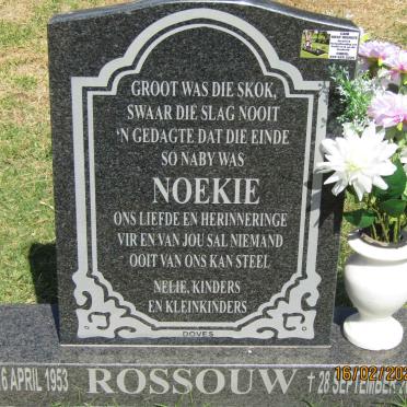 ROSSOUW Noekie 1953-2008