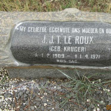 ROUX J.J.T., le nee KRUGER 1909-1971