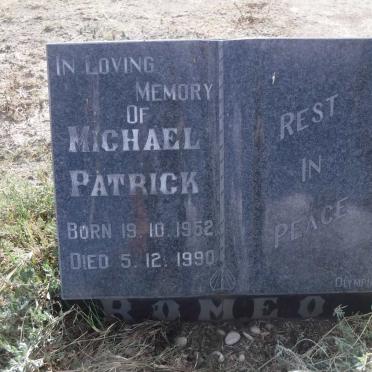ROMEO Michael Patrick 1952-1990