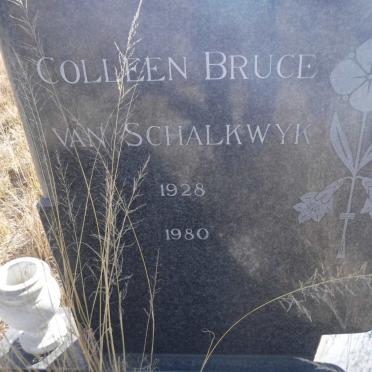 SCHALKWYK Colleen Bruce, van 1928-1980