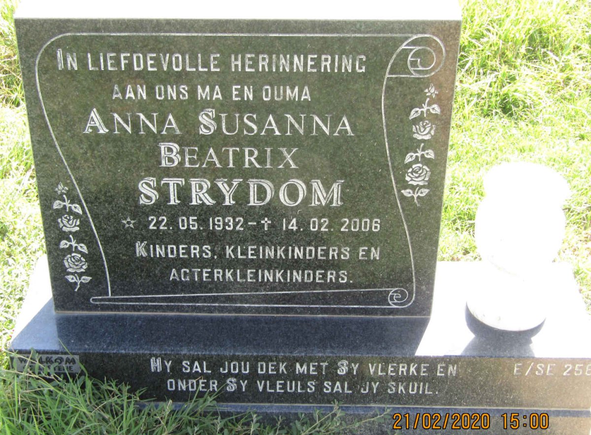 STRYDOM Anna Susanna Beatrix 1932-2006