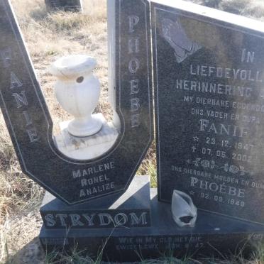 STRYDOM Fanie 1947-2002 &amp; Phoebe 1948-