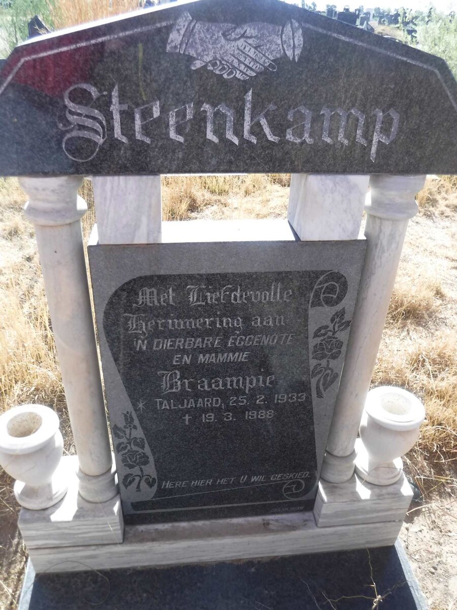 STEENKAMP Braampie nee TALJAARD 1933-1988