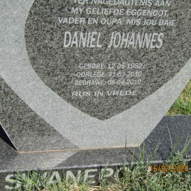 SWANEPOEL Daniel Johannes 1952-2010