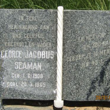 SEAMAN George Jacobus 1908-1965