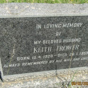 TROWER Keith 1920-1955 &amp; Arlene 1923-2009