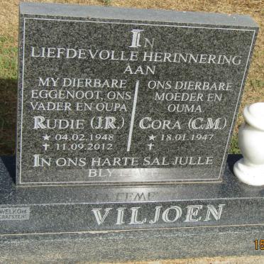 VILJOEN J.R. 1948-2012 &amp; C.M. 1947-