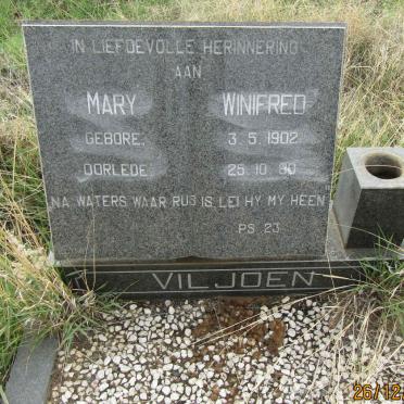 VILJOEN Mary Winifred 1902-1980