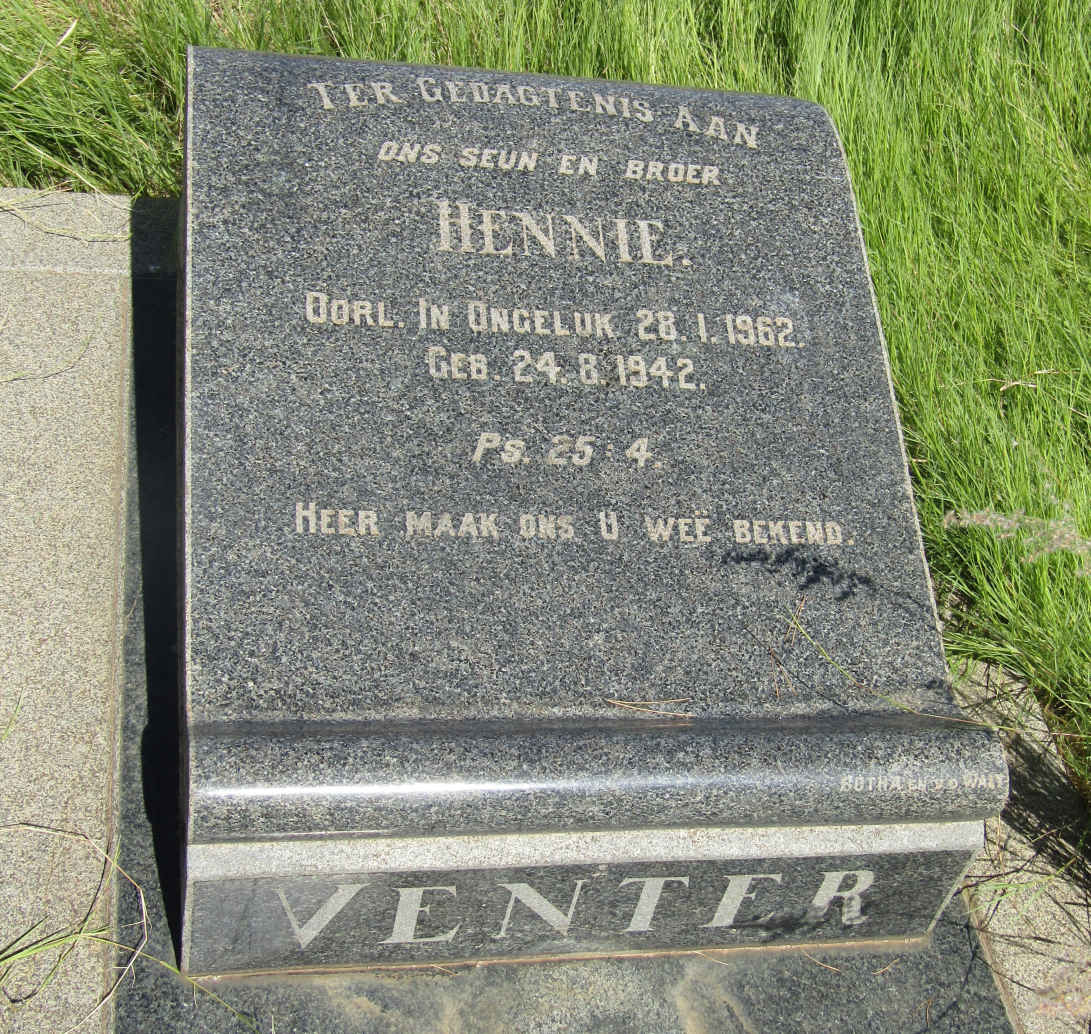 VENTER Hennie 1942-1962