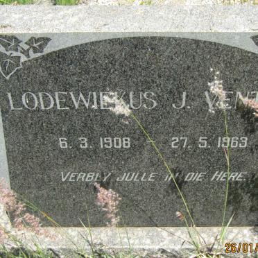 VENTER Lodewiekus J. 1908-1963