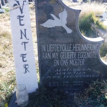 VENTER Joachim 1953- &amp; Maureen Martha HENDRIKZ 1956-2010
