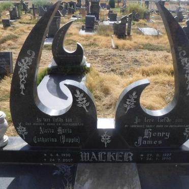 WALKER Henry James 1927-1990 &amp; Aletta Maria Catharina 1930-2007