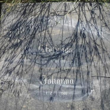 WESTHUIZEN Stefanus, van der -1995 &amp; Johanna -1986