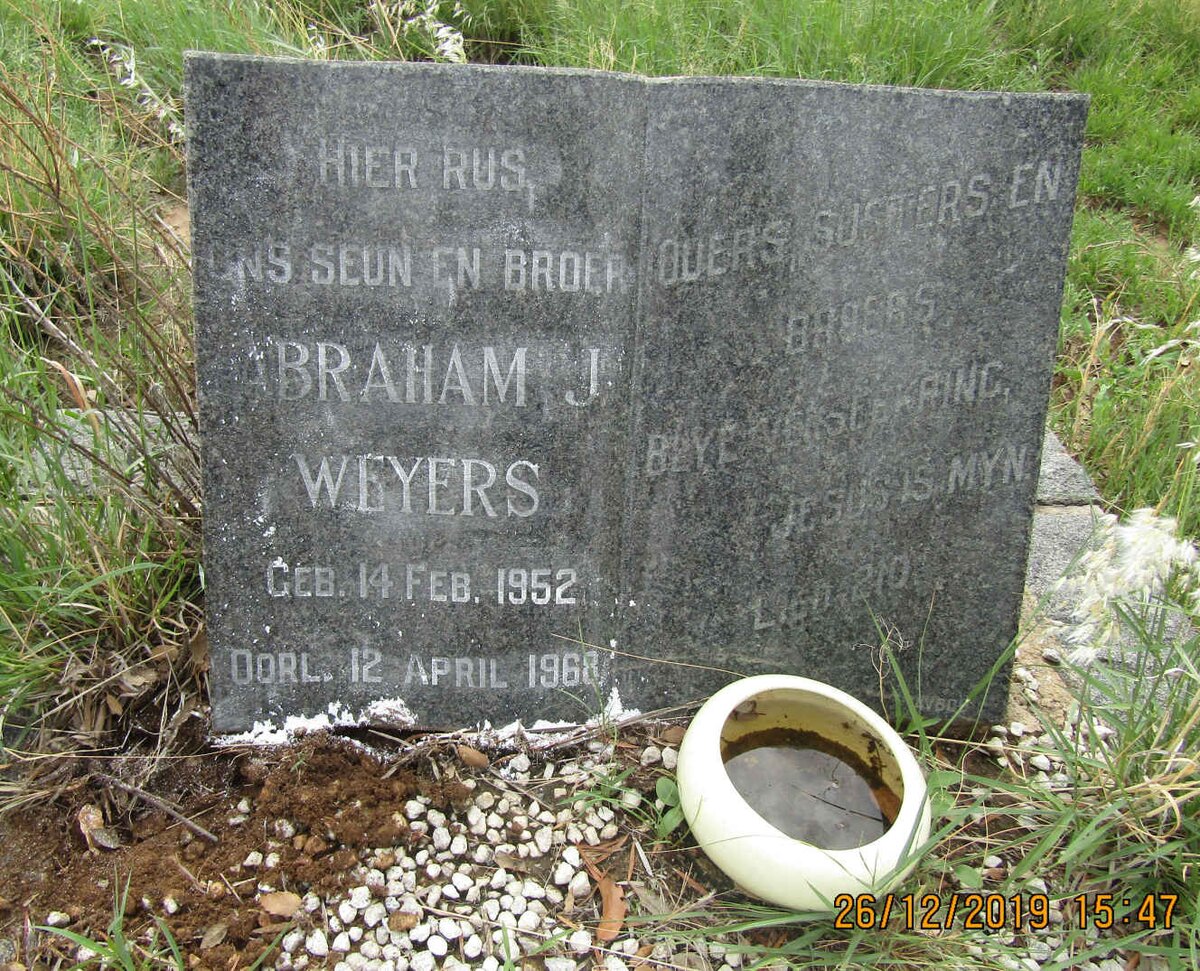 WEYERS Abraham J. 1952-1968