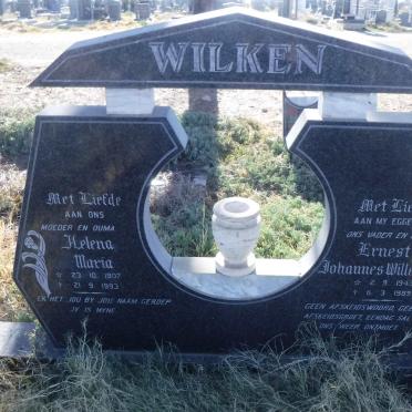 WILKEN Ernest Johannes Willem 1943-1989 &amp; Helena Maria 1907-1993