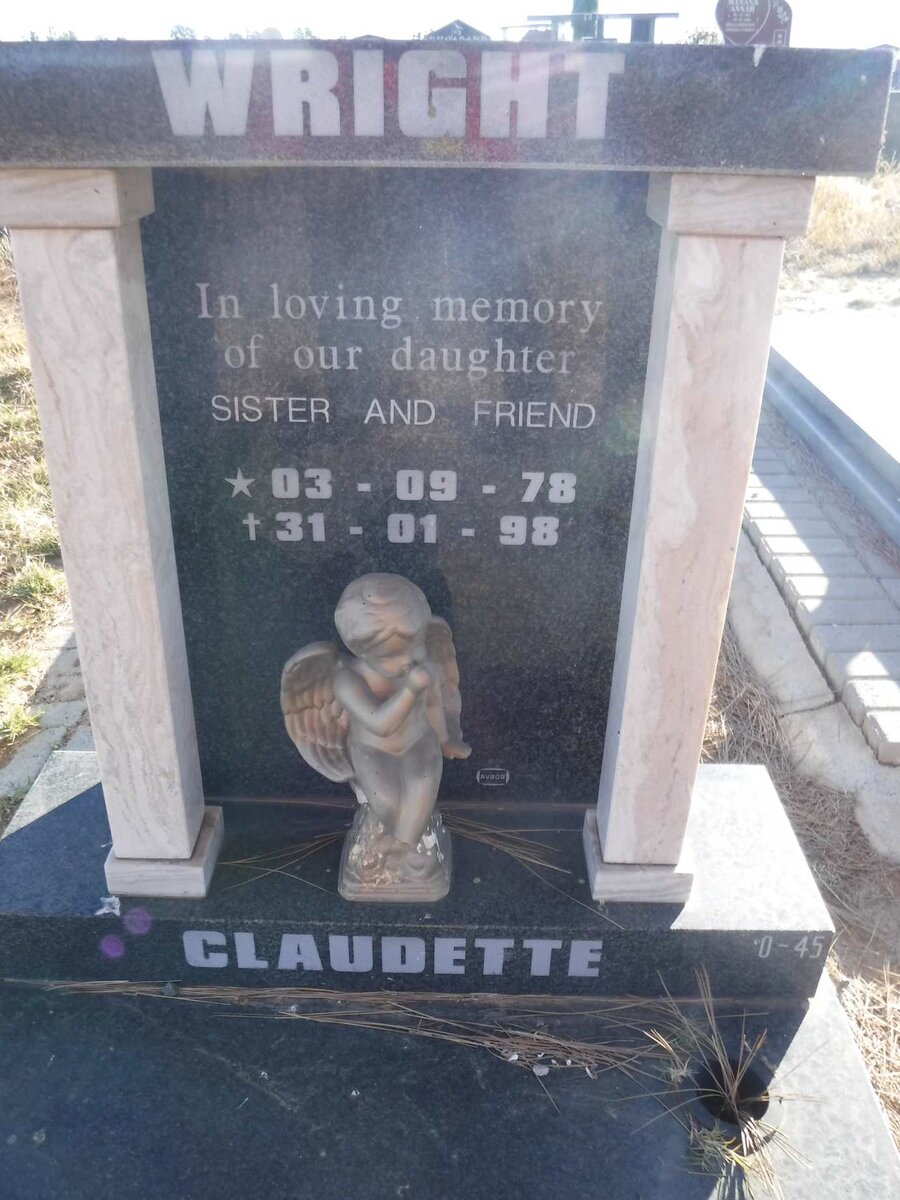 WRIGHT Claudette 1978-1998