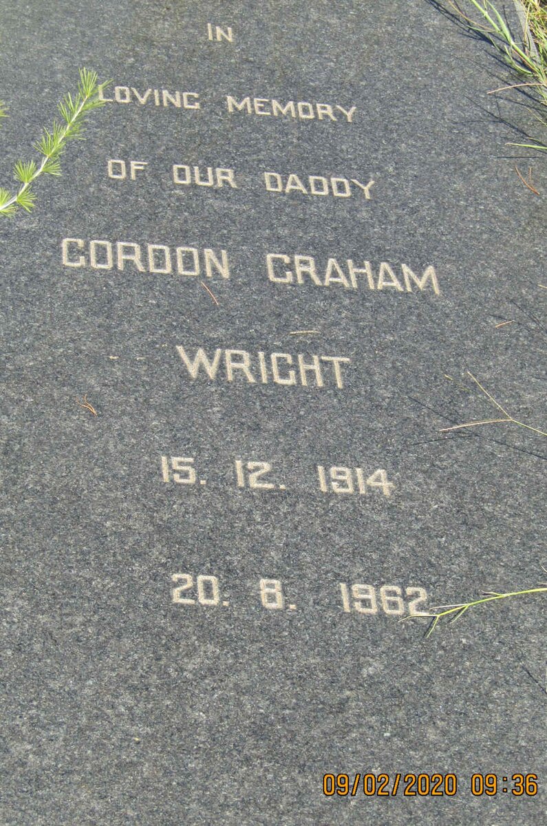 WRIGHT Gordon Graham 1914-1962