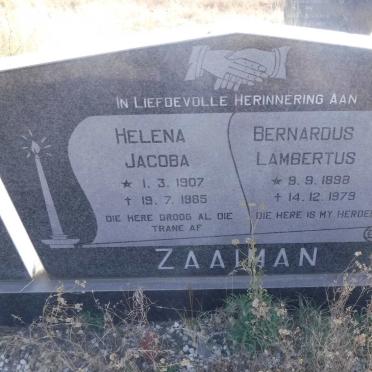 ZAAIMAN Bernardus Lambertus 1898-1979 &amp; Helena Jacoba 1907-1985