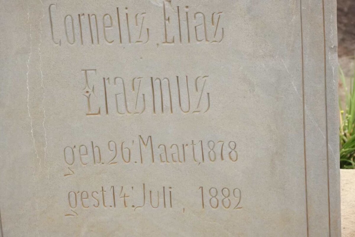 ERASMUS Cornelis Elias 1878-1882
