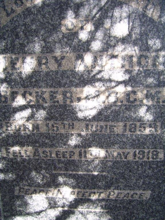 BECKER Henry Anthon 1859-1918