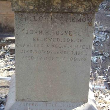 RUSSELL John H. -1886