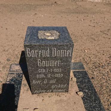 BOUWER Barend Daniel 1953-1953