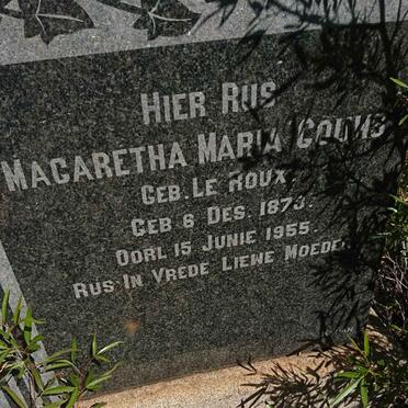 GOUWS Margaretha Maria nee LE ROUX 1873-1955