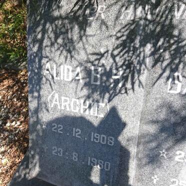 GREYLING Alida B.H. 1908-1980