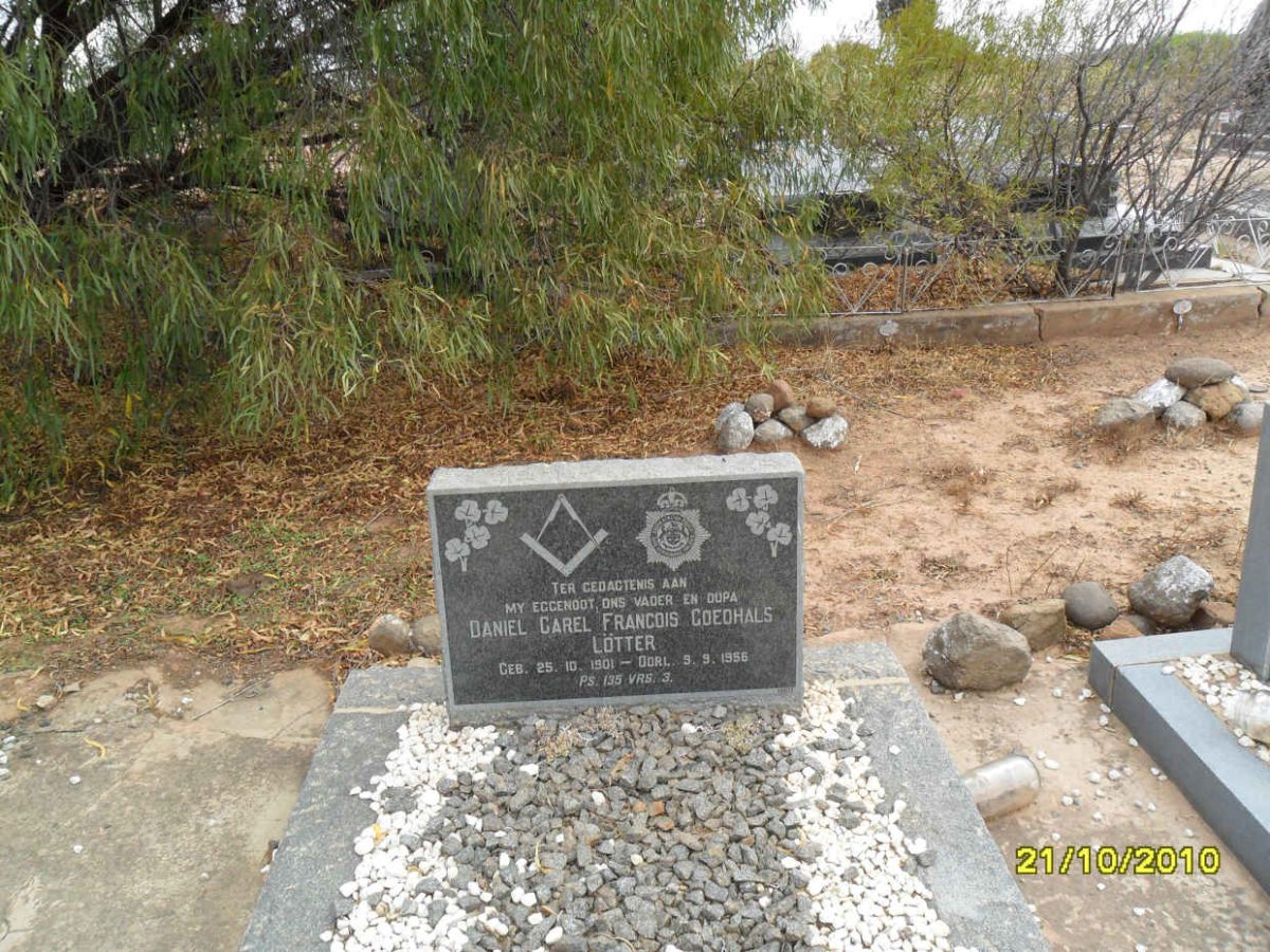 LÖTTER Daniel Carel Francois Goedhals 1901-1956