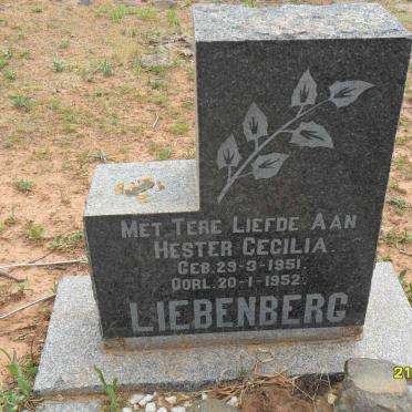 LIEBENBERG Hester Cecilia 1951-1952