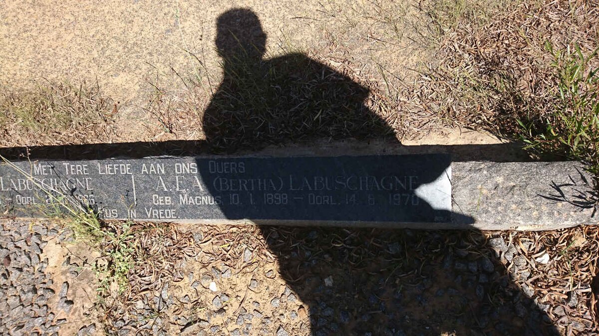 LABUSCHAGNE J.H. 1896-1966 &amp; A.E.A. MAGNUS 1898-1970