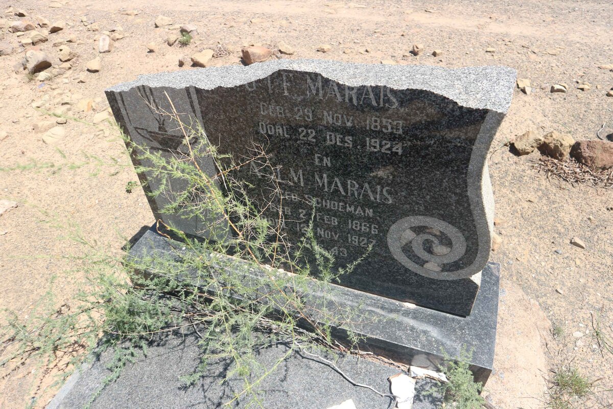 MARAIS ?T.F. 1853-1924 &amp; A.J.M. SCHOEMAN 1866-1927