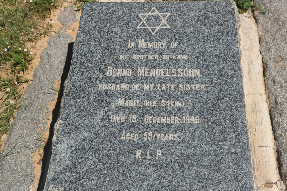 MENDELSSOHN Benno -1946