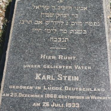 STEIN Karl 1868-1933