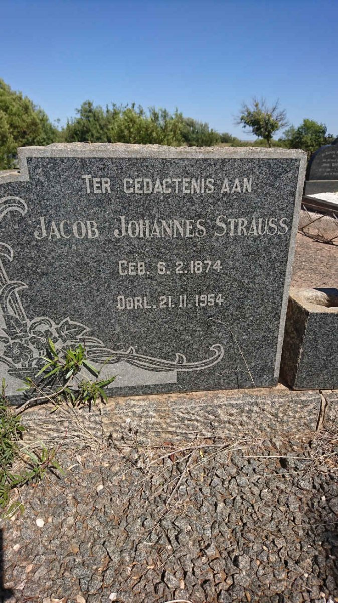 STRAUSS Jacob Johannes 1874-1954 &amp; Anna Magaretha JOUBERT 1874-1966