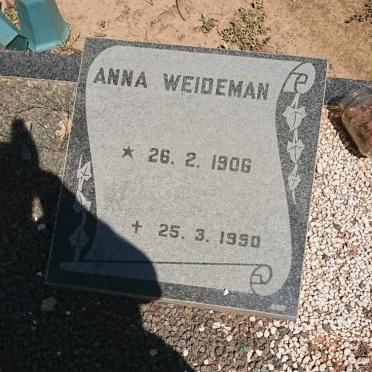 WEIDEMAN Anna 1906-1990