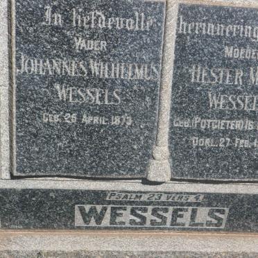 WESSELS Johannes Wilhelmus 1873- &amp; Hester Maria POTGIETER 1876-1943