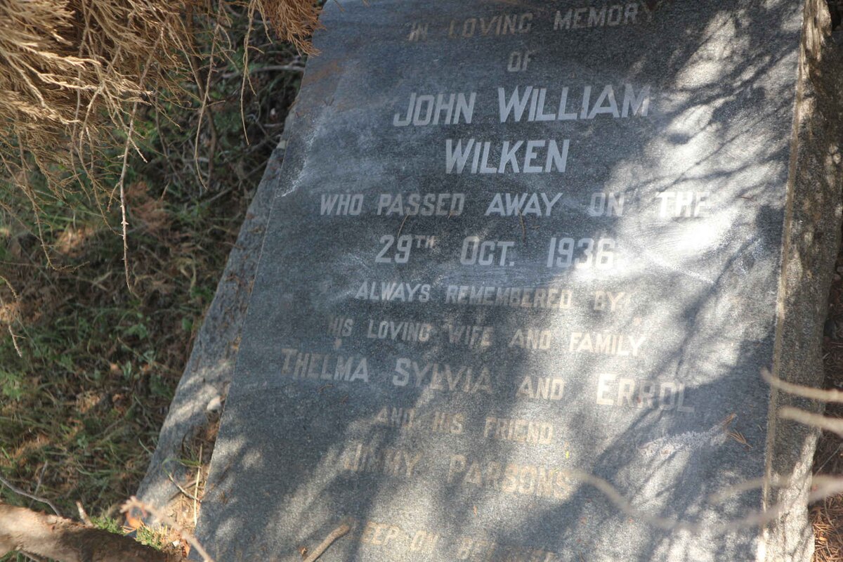 WILKEN John William -1936