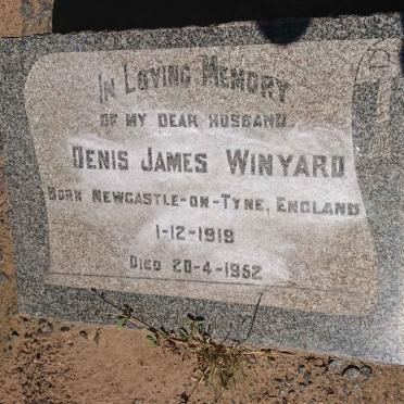 WINYARD Denis James 1919-1952