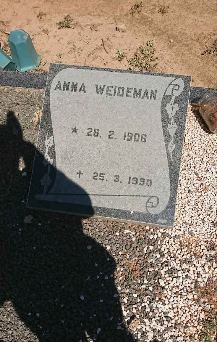 WEIDEMAN Anna 1906-1990